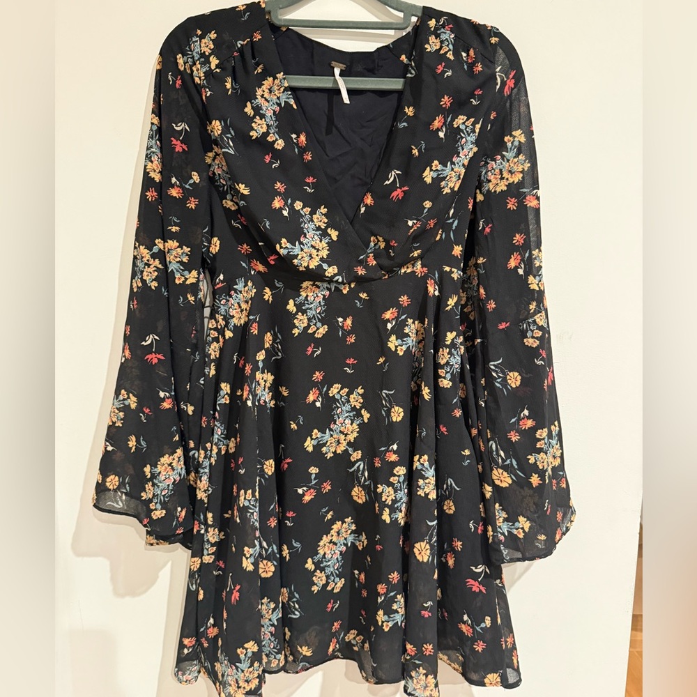Free People floral peasant dress